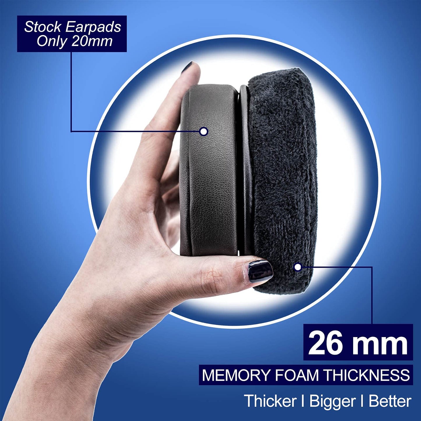 Velour Virtuoso XT Ear Pads Replacement for Virtuoso RGB Wireless SE XT Headset, More - Softer Memory Foam, Added Thickness, Extra Durability (Black)