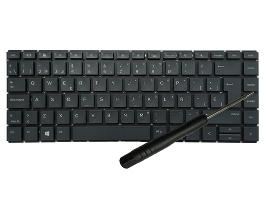 Laptop Replacement Keyboard Compatible for HP ProBook 440 G6 445 G6 440 G7 445 G7 Backlit L74245-071 L38138-001 (Spanish Layout)