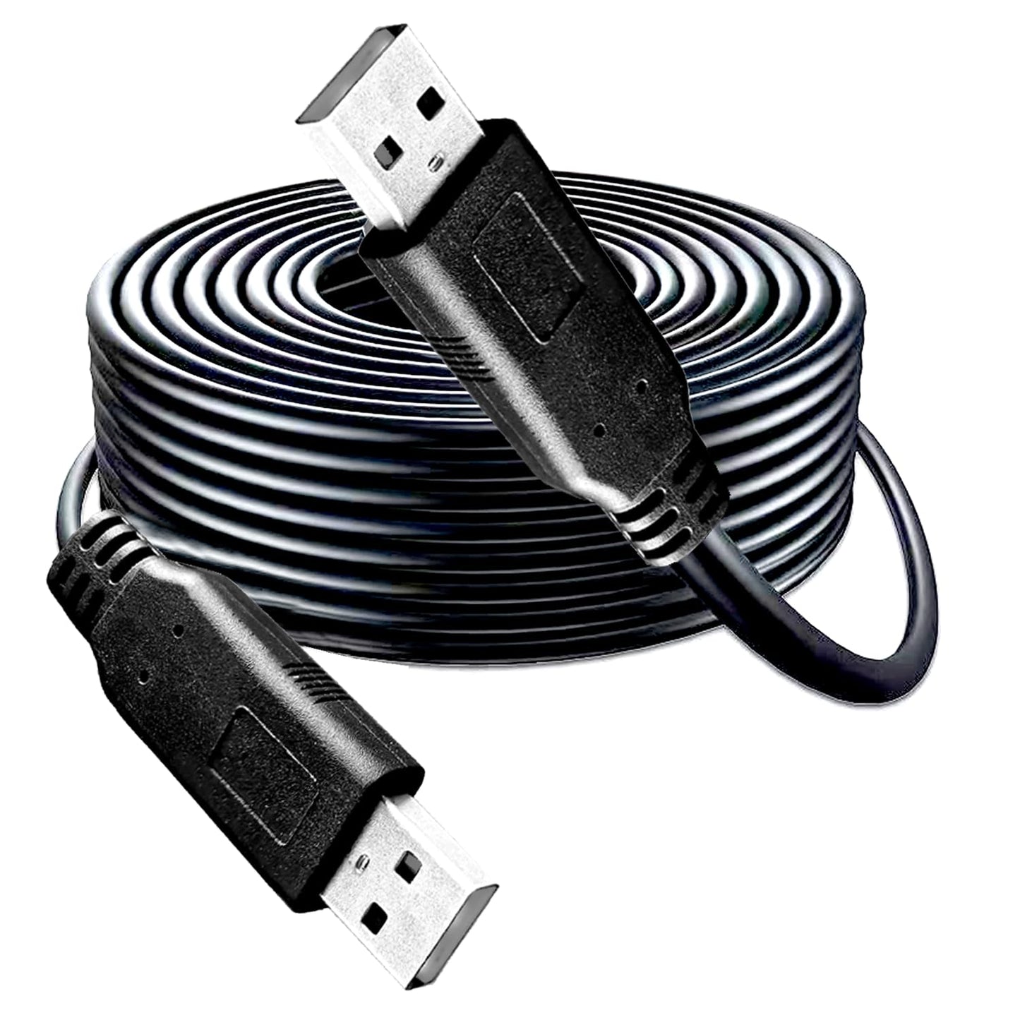 USB 2.0 A to USB A Cable 40FT, USB2.0 A to A, USB Cord Compatible with Hard Drive Enclosures, DVD Player, Hard Drive Enclosures, DVD Player, TV, Flash