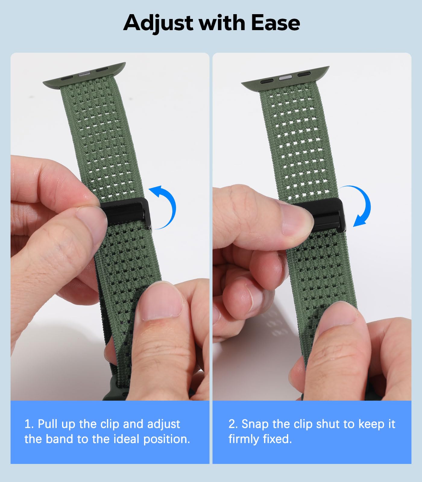 Breathable Nylon Watch Band Compatible with Apple Watch 42/41/40/38mm
