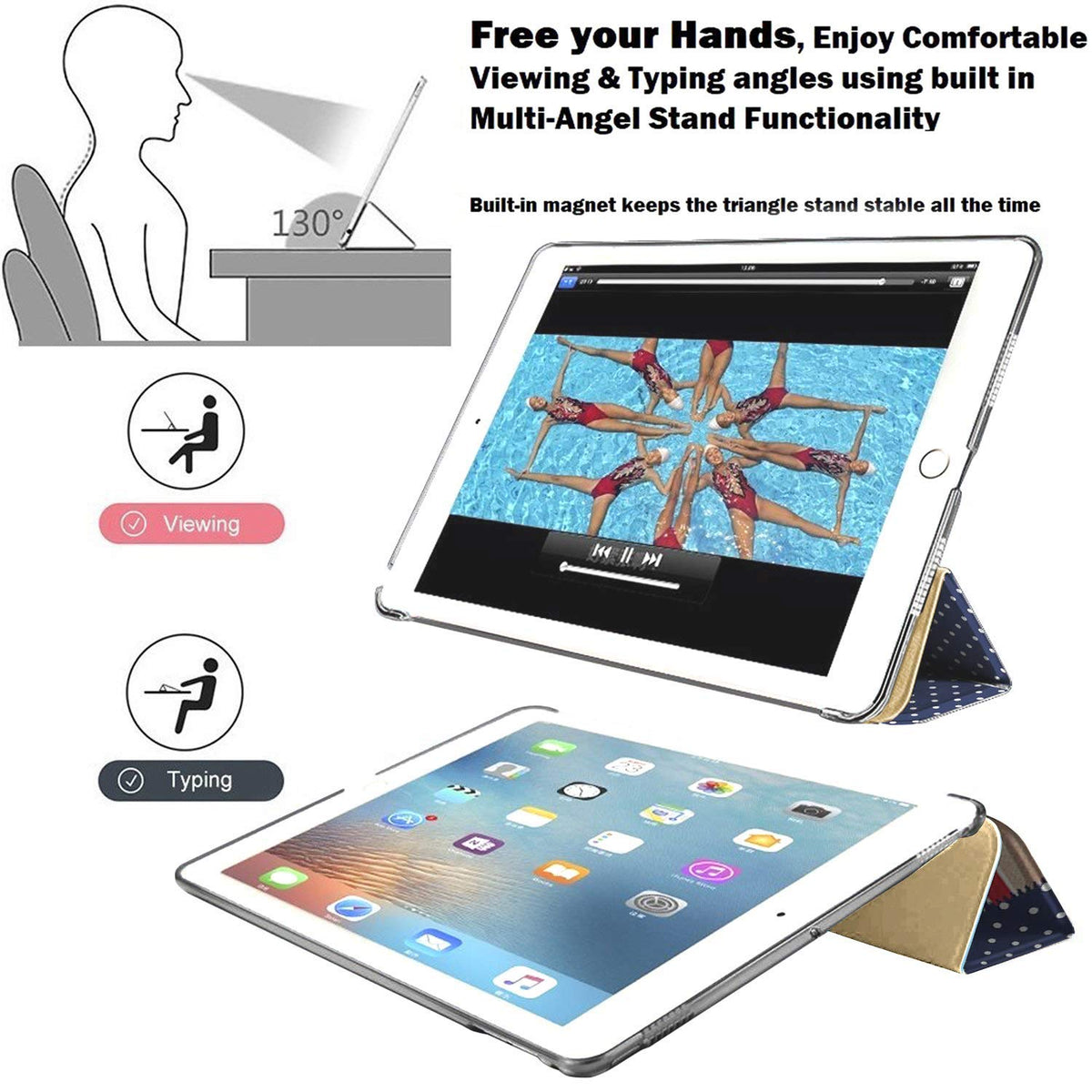DuraSafe Cases for iPad mini 4th Generation Printed Cover A1538 MK6K2LL/A MK6J2LL/A MK6L2LL/A A1550