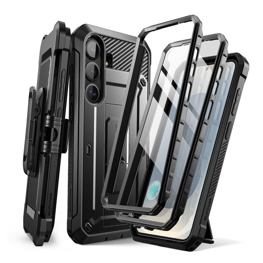 SUPCASE for Samsung Galaxy S25 Case with Stand, Unicorn Beetle Pro, Black