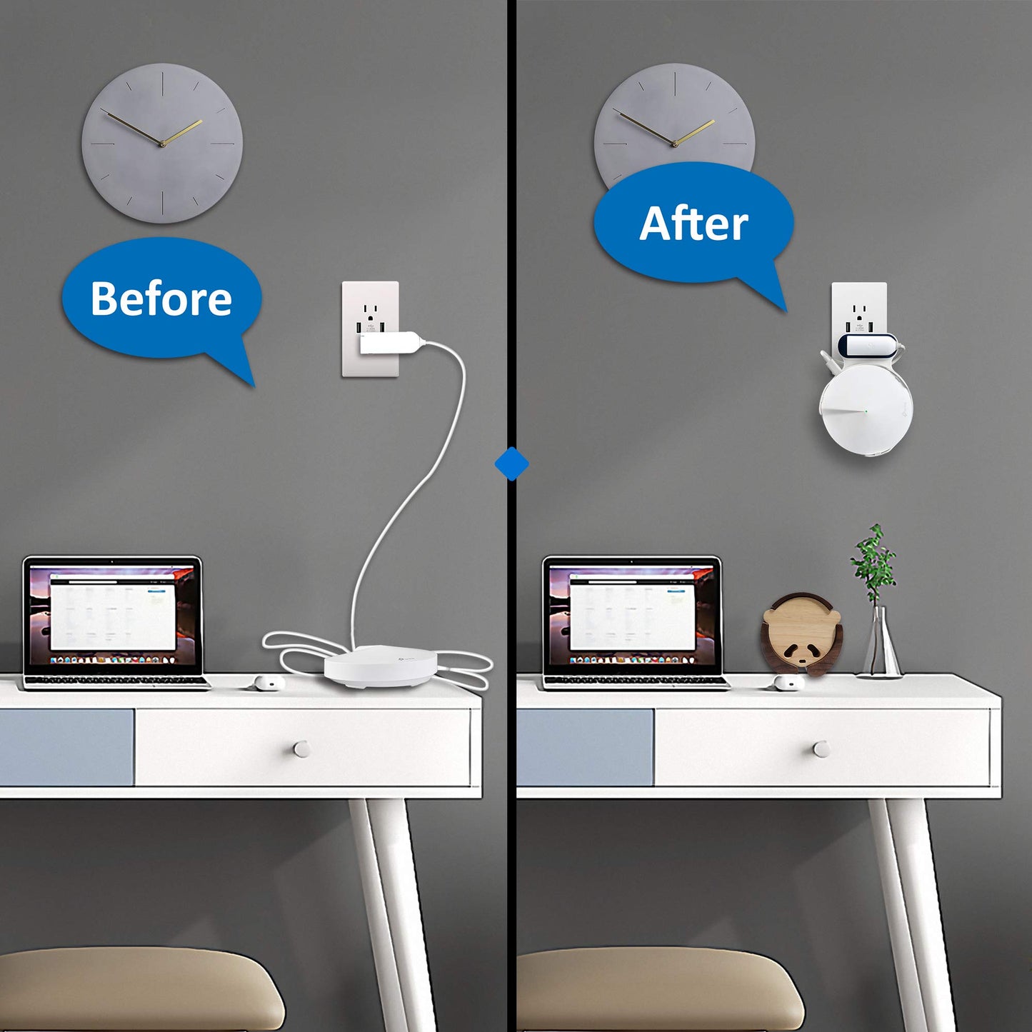 PETIMETI Wall Mount Bracket for Deco M5 Mesh WiFi System?3 Pack
