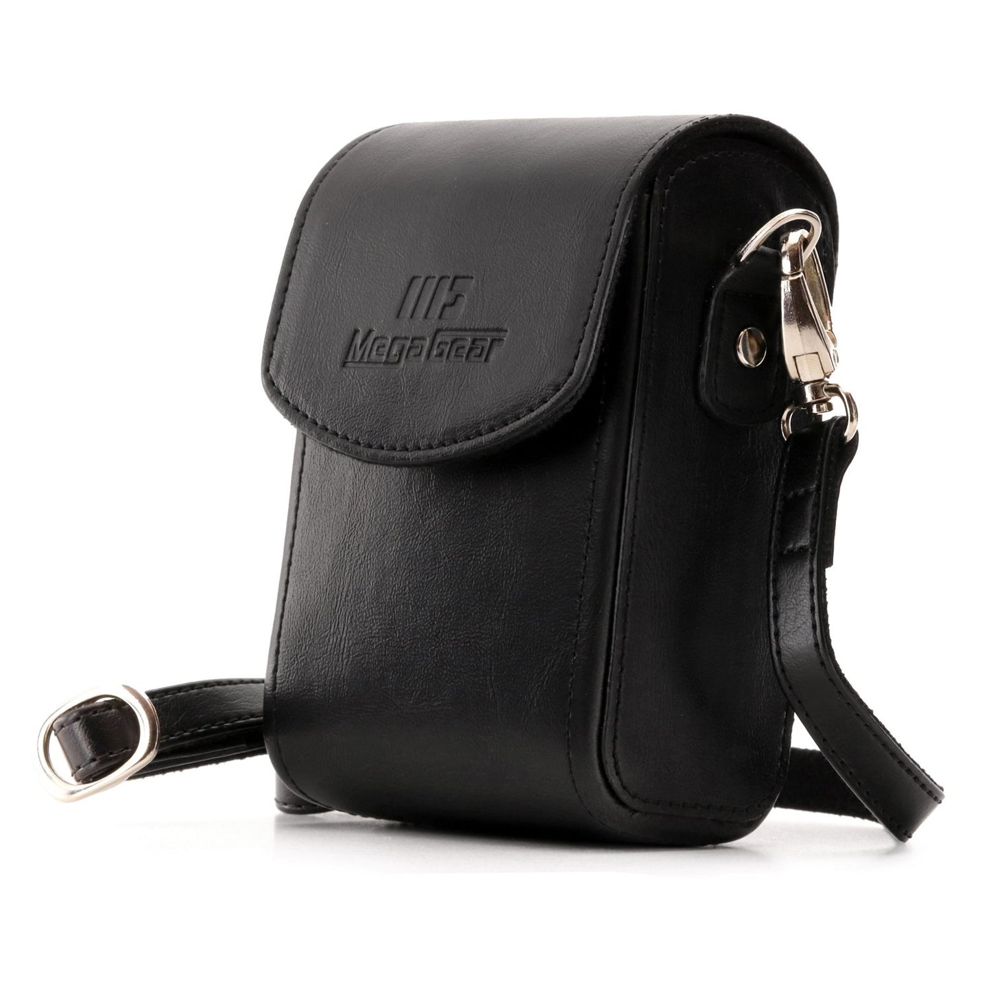 MegaGear Protective Black Leather Camera Case, Bag for for DSC-RX100 V, Panasonic Lumix DMC-ZS45, DMC-ZS50, Nikon Coolpix P340 Fix Lens, Canon