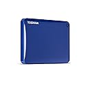 Toshiba Canvio Connect II 1TB Portable Hard Drive, Blue (HDTC810XL3A1)
