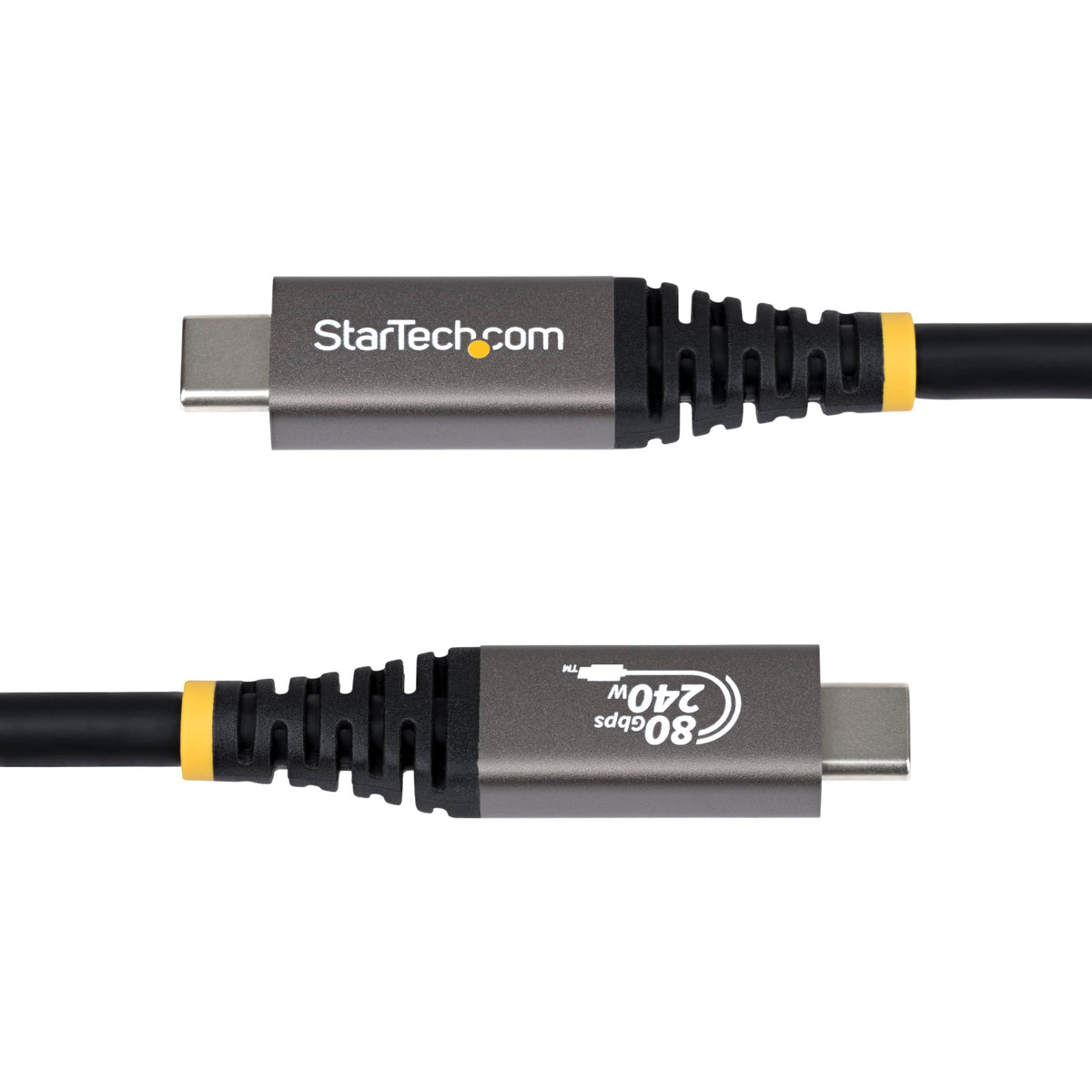 StarTech 3ft/91cm USB-C to USB-C USB4 Cable, 80Gbps, 240W PD, 8K, Black