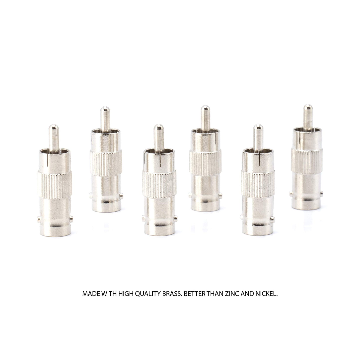 THE CIMPLE CO - RCA and BNC Coaxial Adapter - BNC Female to RCA Male Connector, Adapter, Coupler, and Converter - for RG11, RG6, RG59, RG58, SDI, HD