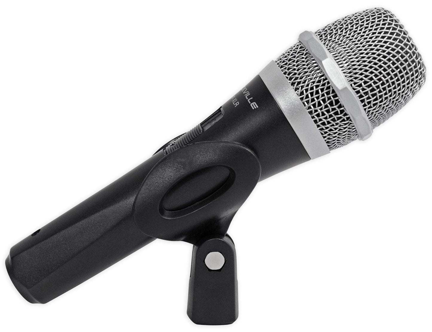 Rockville RMP-XLR Dynamic Super Cardioid Microphone, 10ft XLR Cable, Rugged Plastic Body, Clear Sound, M-06 Cartridge, for Vocals and Instruments
