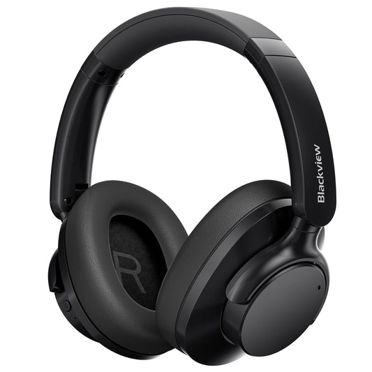 Blackview FitBuds H1 Over-Ear Bluetooth Headphones, Hi-Res Audio, Hybrid ANC, 65H Playtime, Bluetooth 5.4, USB-C Fast Charging, ENC Mics, Comfortable…