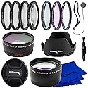 Ultimaxx 58MM Complete Lens Filter Accessory Kit with 58MM 2.2X Telephoto and .43x Wide Angle/Macro Lenses for: Canon EOS Rebel 9000D 800D 760D 750D