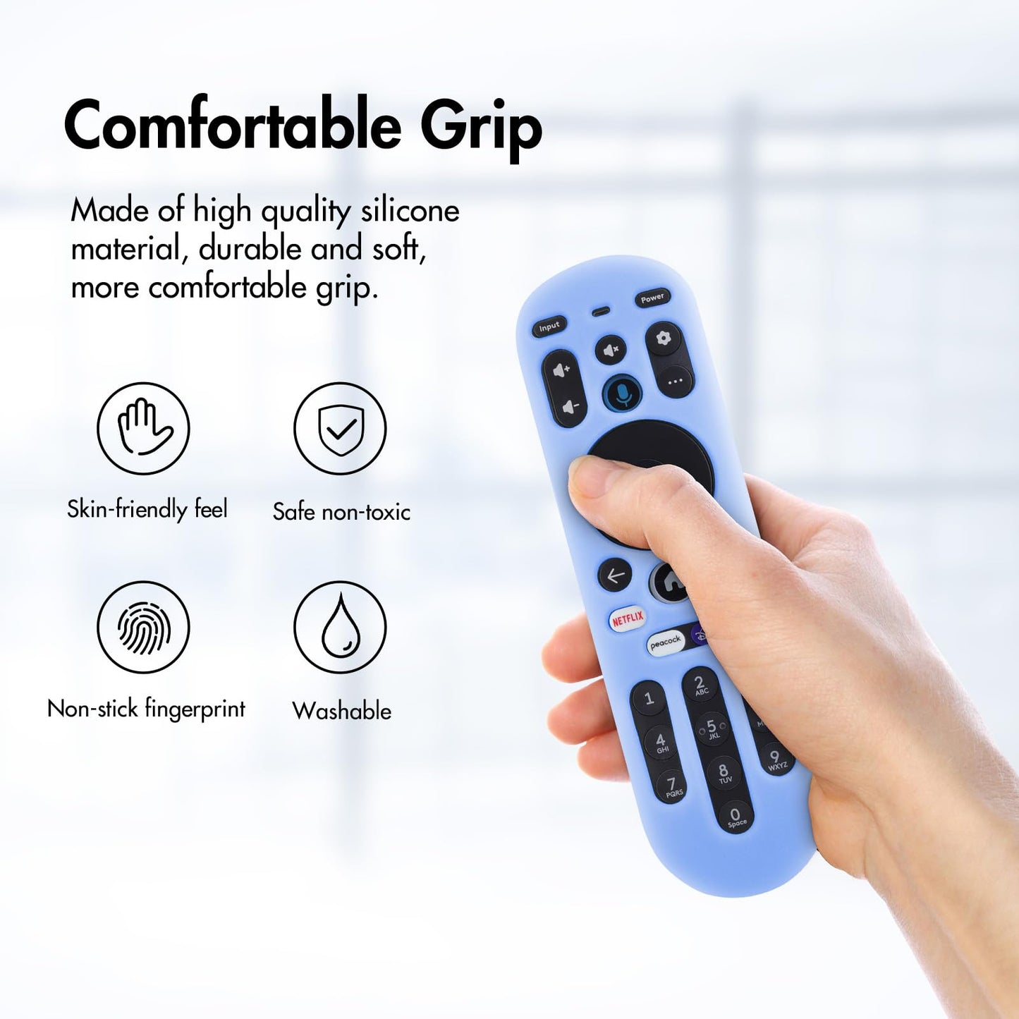 LEFXMOPHY Blue Cover for Xumo TV MG3-R34010 PR1 Remote Silicone Case for Pioneer Xfinity Spectrum Element 764f0000100 Remote Control Skin