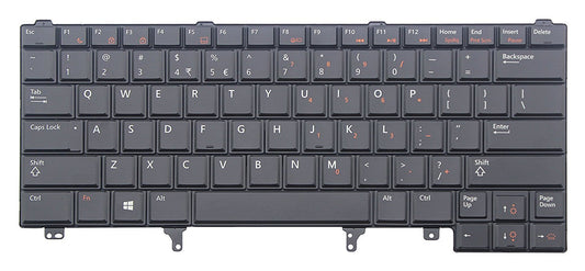 Laptop Backlit Keyboard (Without Pointer) Replacement for Dell Latitude E6420 ATG E6420 XFR E6430 ATG E6430s XT3, US Layout Black Color