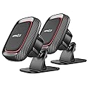 [2 Pack] Magnetic Phone Holder for Car, APPS2Car Dashboard Magnetic Car Phone Holder Mount with Strong VHB Adhesive Mounting, Requires Metal Plate