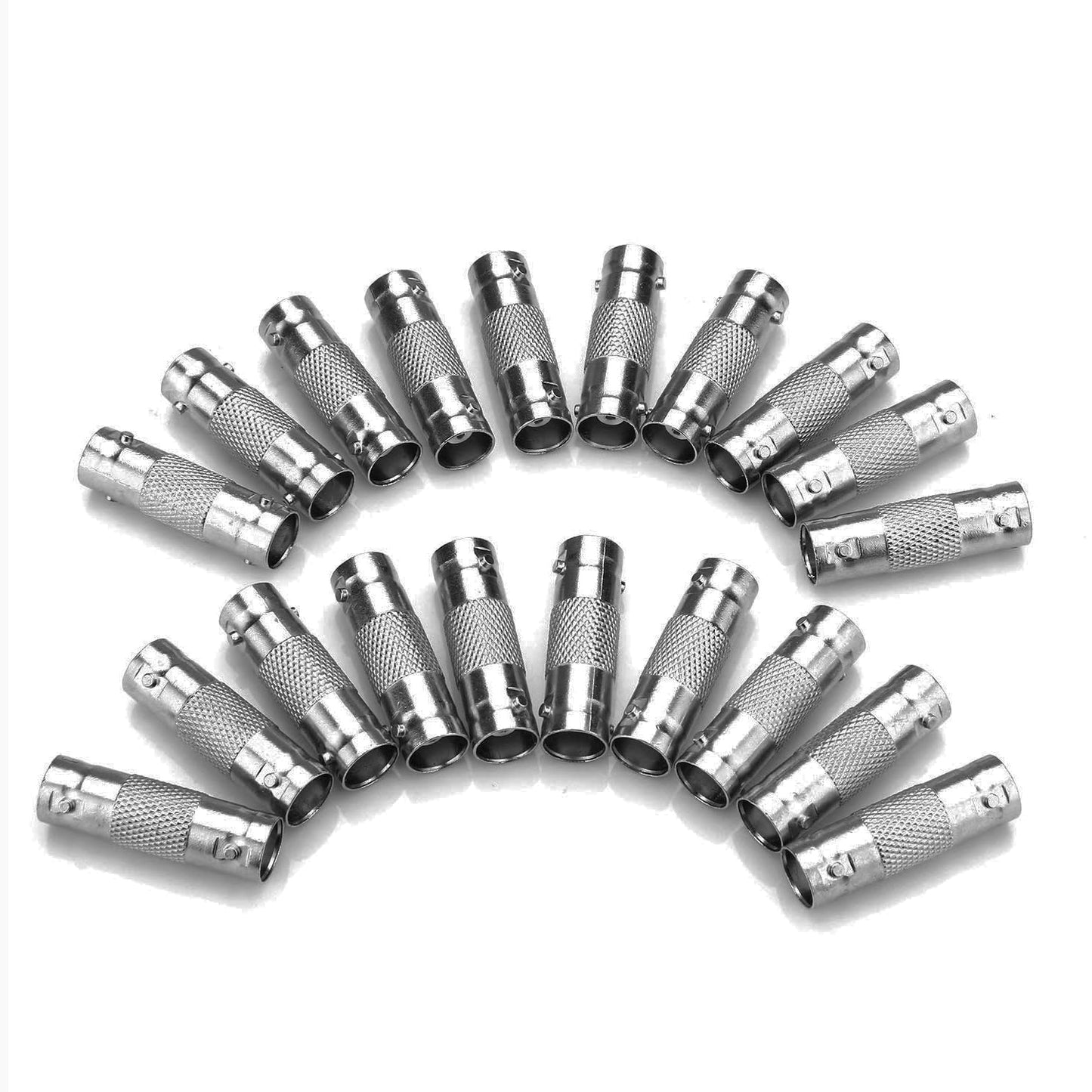 Cmple - BNC Female to Female Coupler Barrel Bayonet Connector Jack to Jack Adapter for RG59 RG6 RG11 Coaxial Cables, CCTV, Security Cameras, GPS