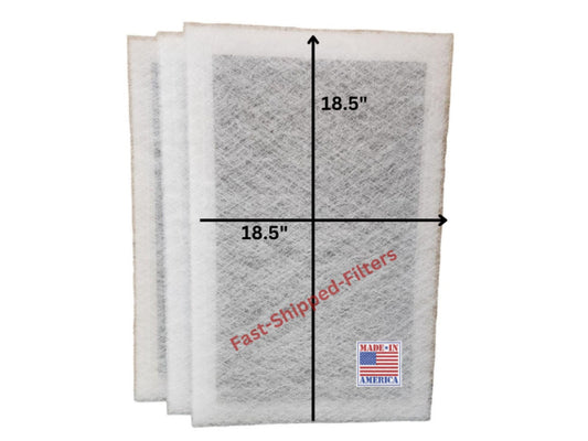Fast-Shipped-Filters 3 Pack 20x21.5 Replacement Filter Pads Compatible with Dynamic Air Cleaner 20x21.5 Refill White