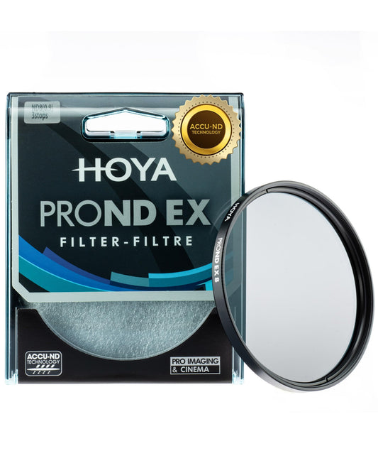Hoya PRO ND-EX 82mm ND Filter ND8 - 3-Stop Light Reduction for Precise Exposure Control, ACCU-ND Technology for True Color, No IR Light Leaks, Neutral