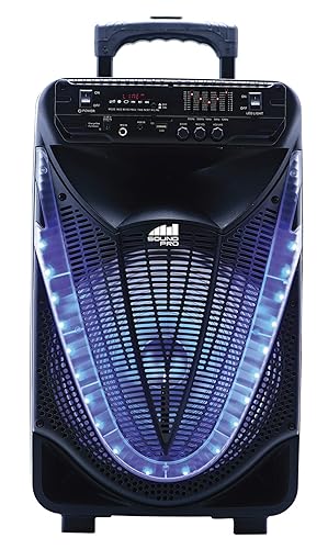 Naxa Electronics NDS-1233 12-Inch Bluetooth Portable Party System with Disco Light