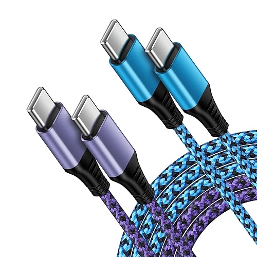Samsung A16 5G Charger Cable 10FT, 2 Pack Extra Long USB C to USB C Power Cord Fast Charging Car Android Phone Wire for Samsung Galaxy A17 A36 A56 A26