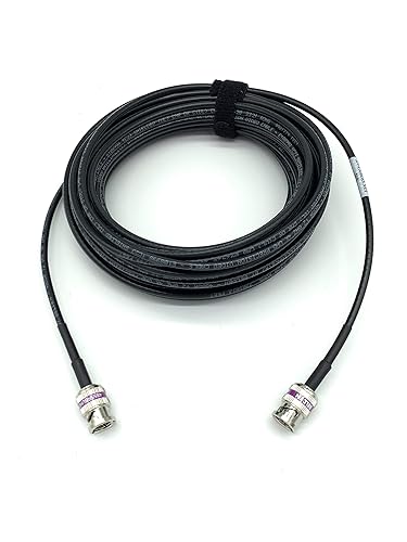 AV-Cables 12G 4K HD SDI BNC - BNC Cable 4855R Mini RG59 (10ft, Black)
