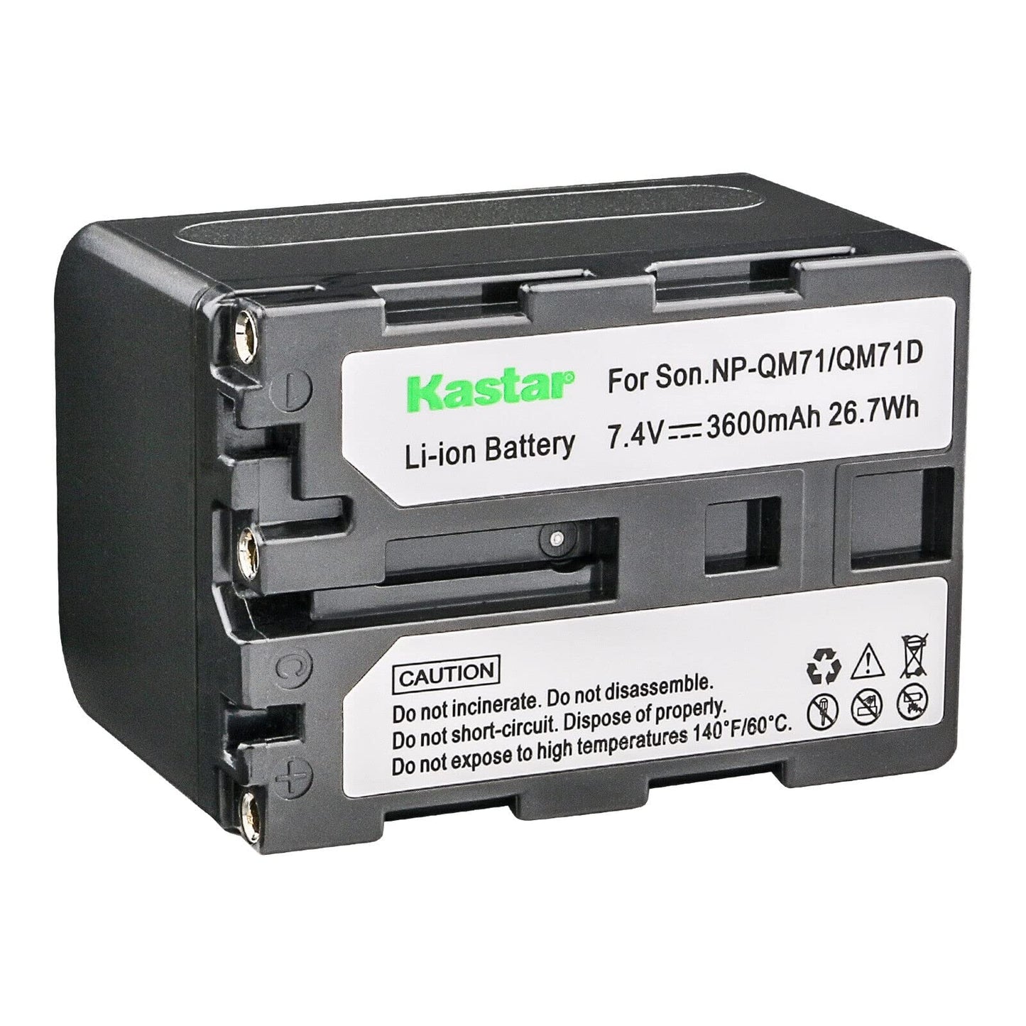 Kastar 4-Pack NP-QM71D Battery and LTD2 USB Charger Compatible with Sony CCD-TRV108 CCD-TRV116 CCD-TRV118 CCD-TRV126 GV-D1000 GV-D1000E Video
