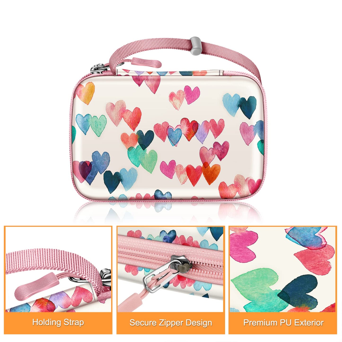 FINTIE Case for HP Sprocket Select/Sprocket Plus Smartphone Printer, Canon Ivy Mini/CLIQ 2/CLIQ+2 Instant Camera - Shockproof Hard Shell Carrying