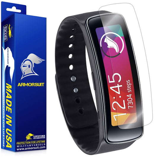 ArmorSuit 6 Pack Screen Protector Designed for Samsung Gear Fit Full Coverage MilitaryShield HD Clear Film - Made in USA