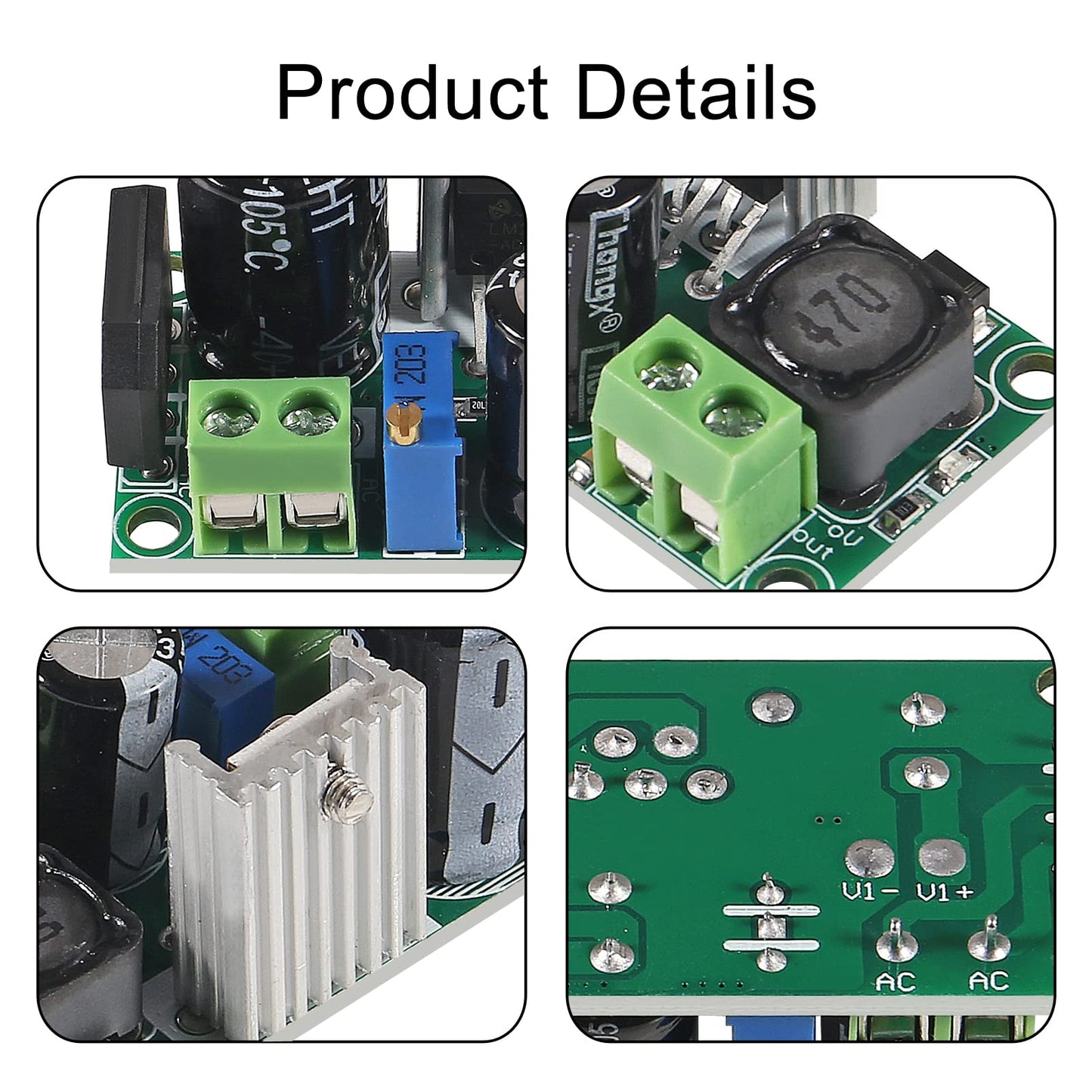 6PCS AC/DC to DC Step Down Buck Converter AC 5-30V DC 5-48V 24V 36V 48V to DC 2.5-35V 12V Voltage Regulator Board 2A Adjustable Volt Power Supply…