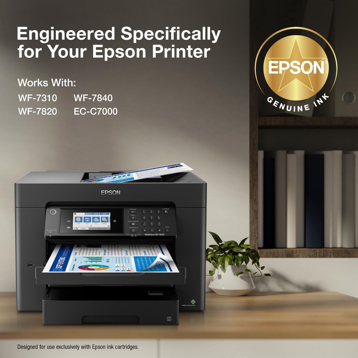 EPSON 812 DURABrite Ultra Ink Standard Capacity Black Cartridge (T812120-S) Works with WorkForce Pro WF-7310 ,7820, 7840, EC-C7000