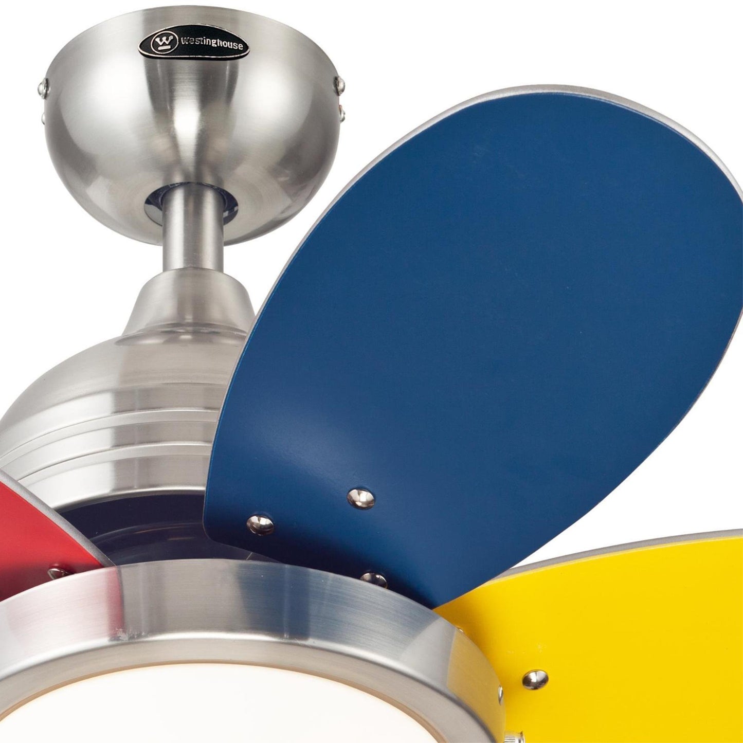 Westinghouse Roundabout Ceiling Fan with Light, 30-Inch, Brushed Nickel