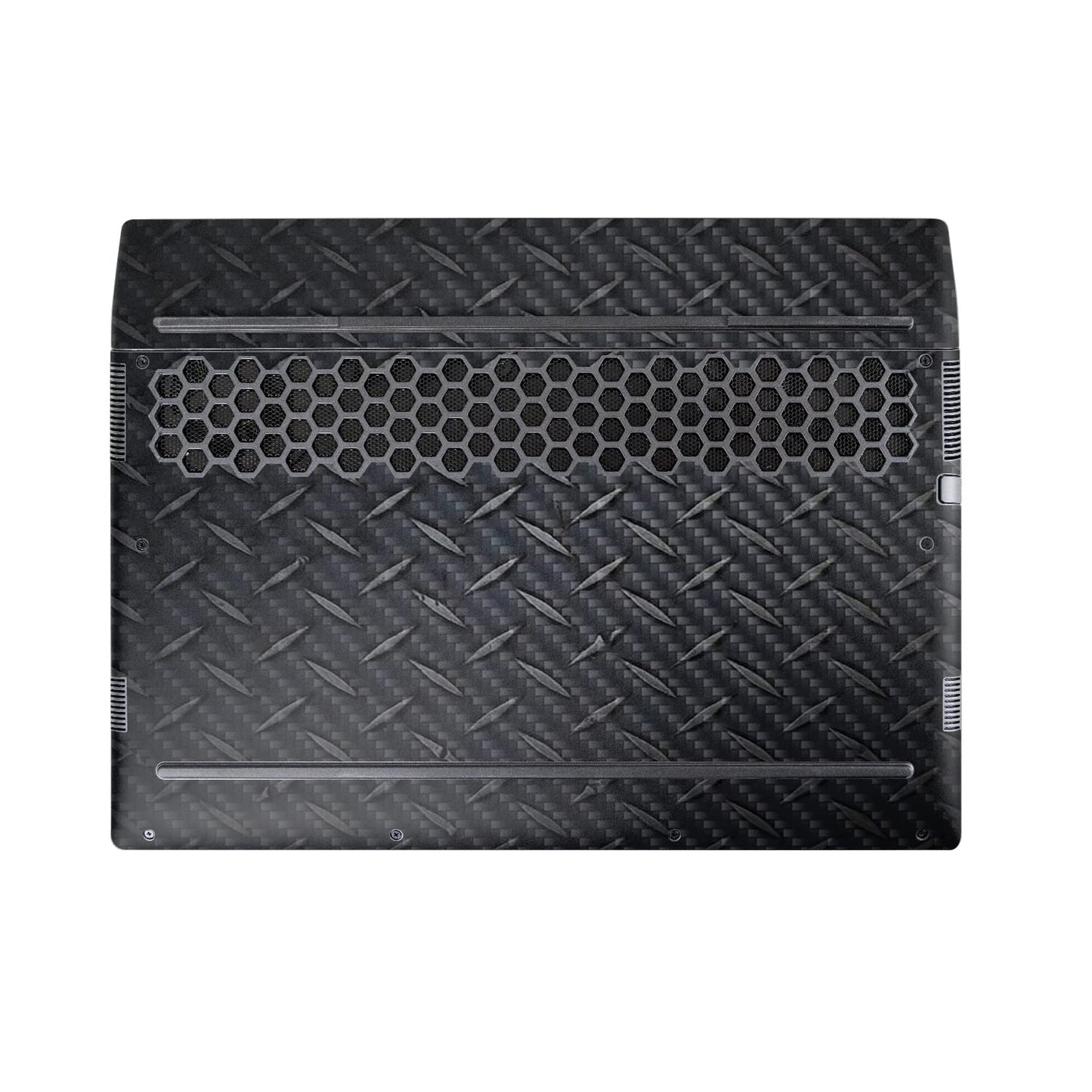 MightySkins Carbon Fiber Skin Compatible with Alienware M17 R5 (2022) Full Wrap Kit - Black Diamond Plate | Protective, Durable Textured Carbon Fiber…