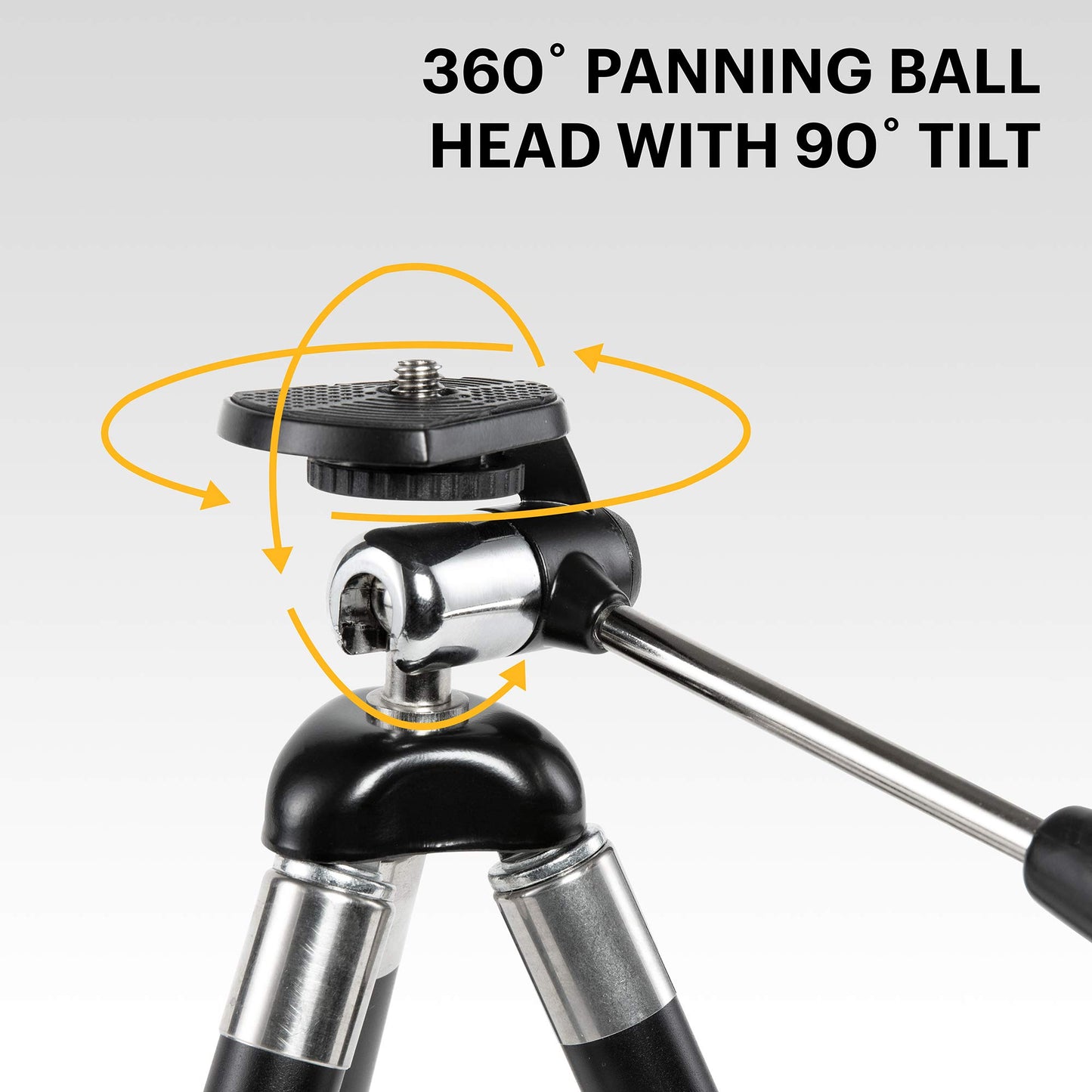 KODAK PhotoGear 42” Tripod | 8-Section Aluminum Stainless Steel Tripod w/Bluetooth Remote, Telescoping Leg-Lock Height Adjustment, 360° Ball Head