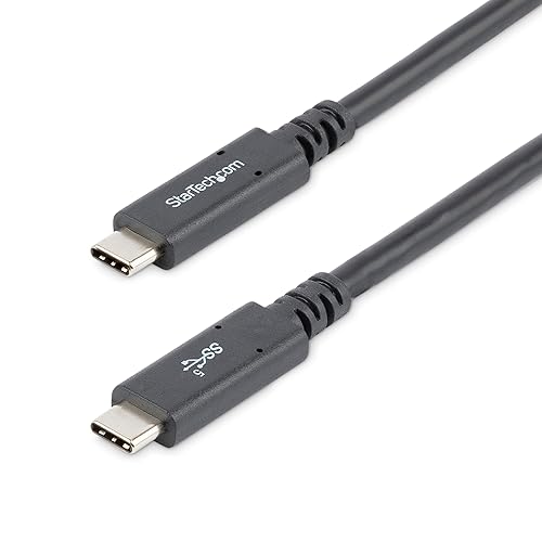 StarTech.com USB C to USB C Cable - 6 ft / 1.8m - 5A PD - USB-IF Certified - M/M - USB 3.0 5Gbps - USB C Charging Cable - USB Type C Cable