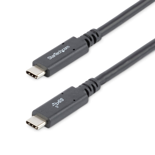 StarTech.com USB C to USB C Cable - 6 ft / 1.8m - 5A PD - USB-IF Certified - M/M - USB 3.0 5Gbps - USB C Charging Cable - USB Type C Cable