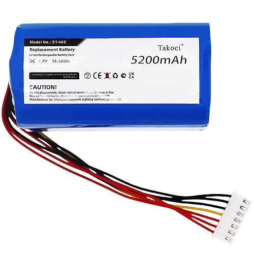 SCESMIA SRS-XB30 Replacement Battery Compatible with So-ny SRS-XB43 ID659B SRS-XB3 ID659 SRS-X30 Speaker 7.4V 5200mAh