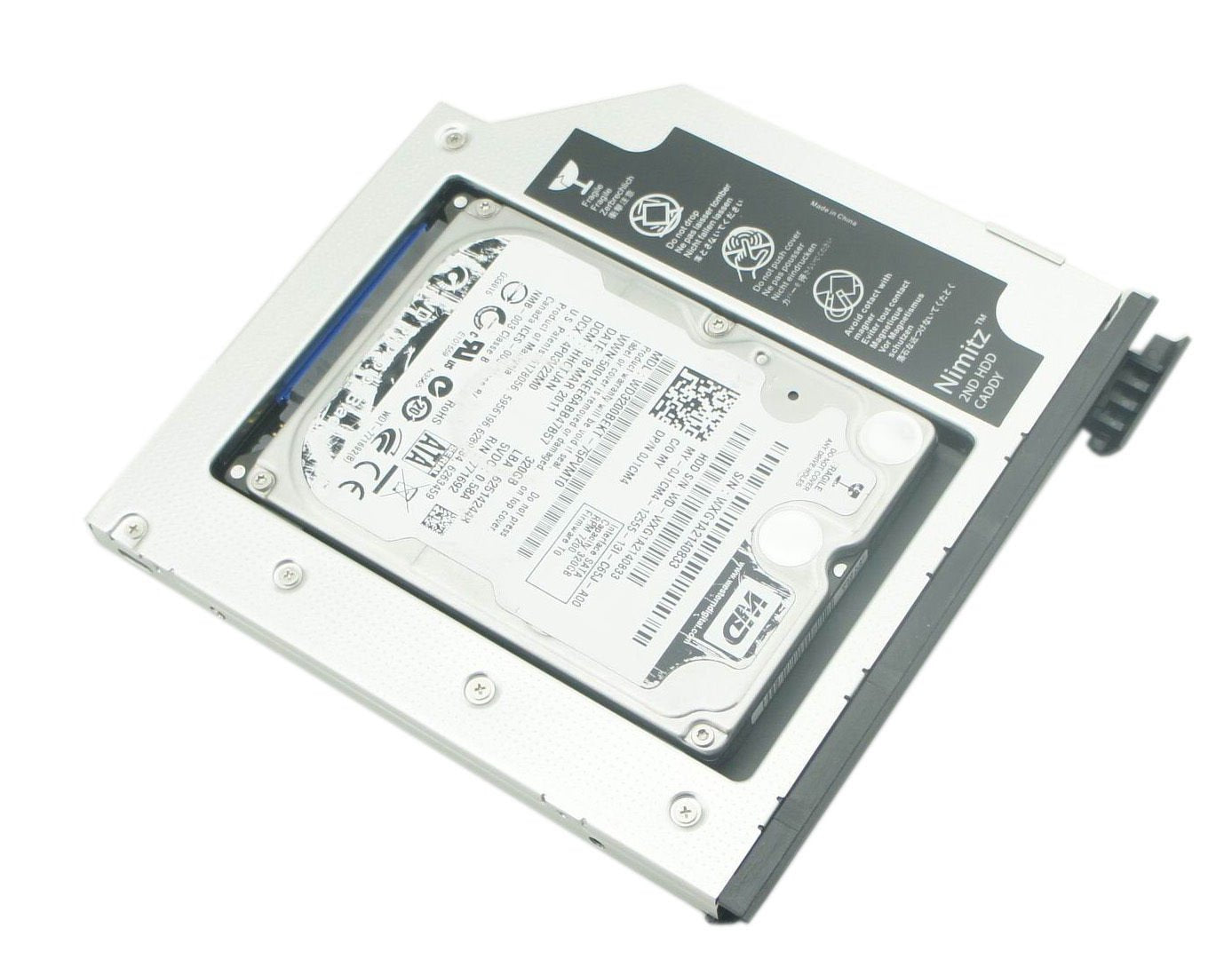 Nimitz 2nd HDD SSD Hard Drive Caddy Adapter Compatible with Dell M2800 Modular Bay