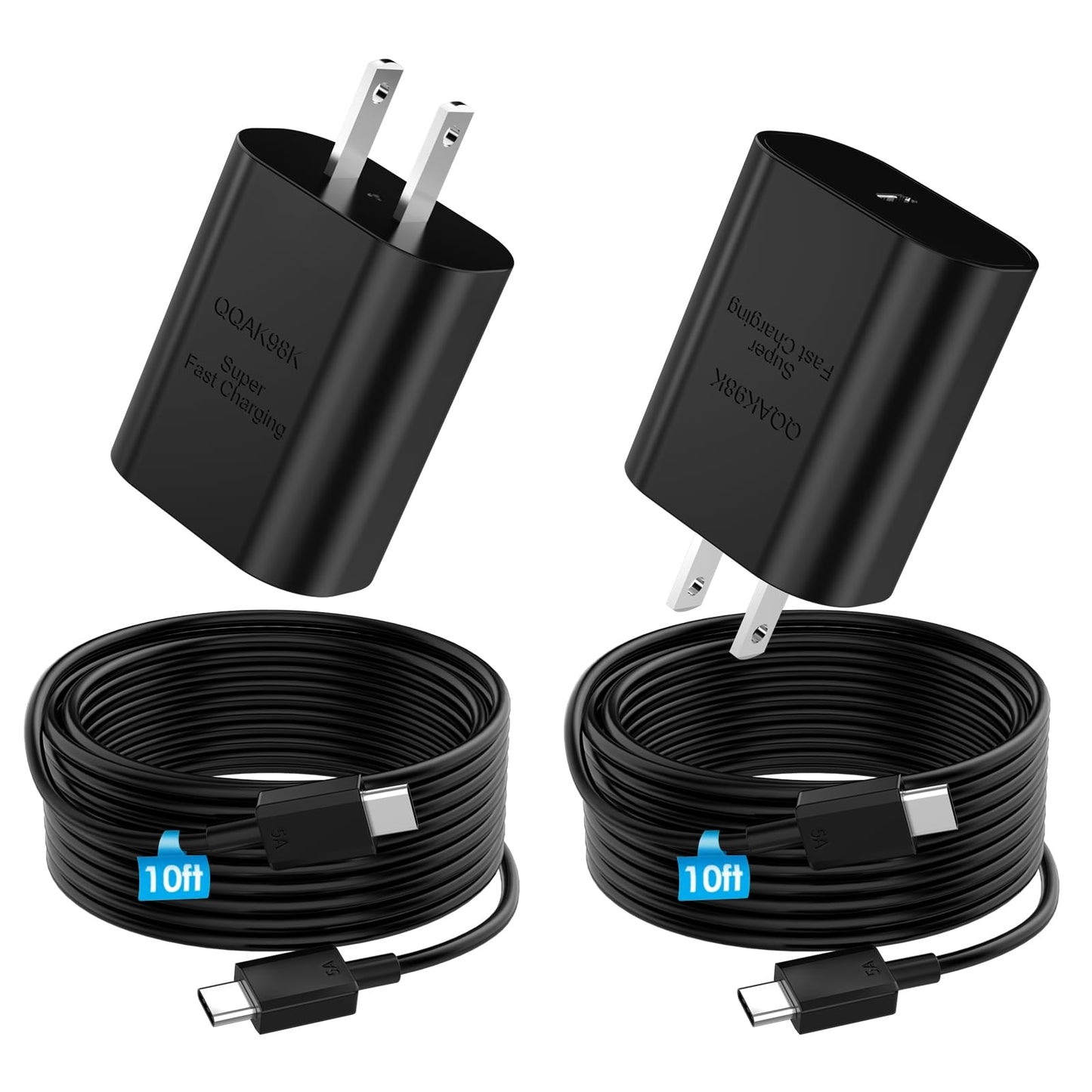 Super Fast Charger Type C, 25W PD USB C Wall Charger Fast Charging with 10FT Long Type C Charger Cable for Samsung Galaxy S26 Ultra/S26/S26+/S25