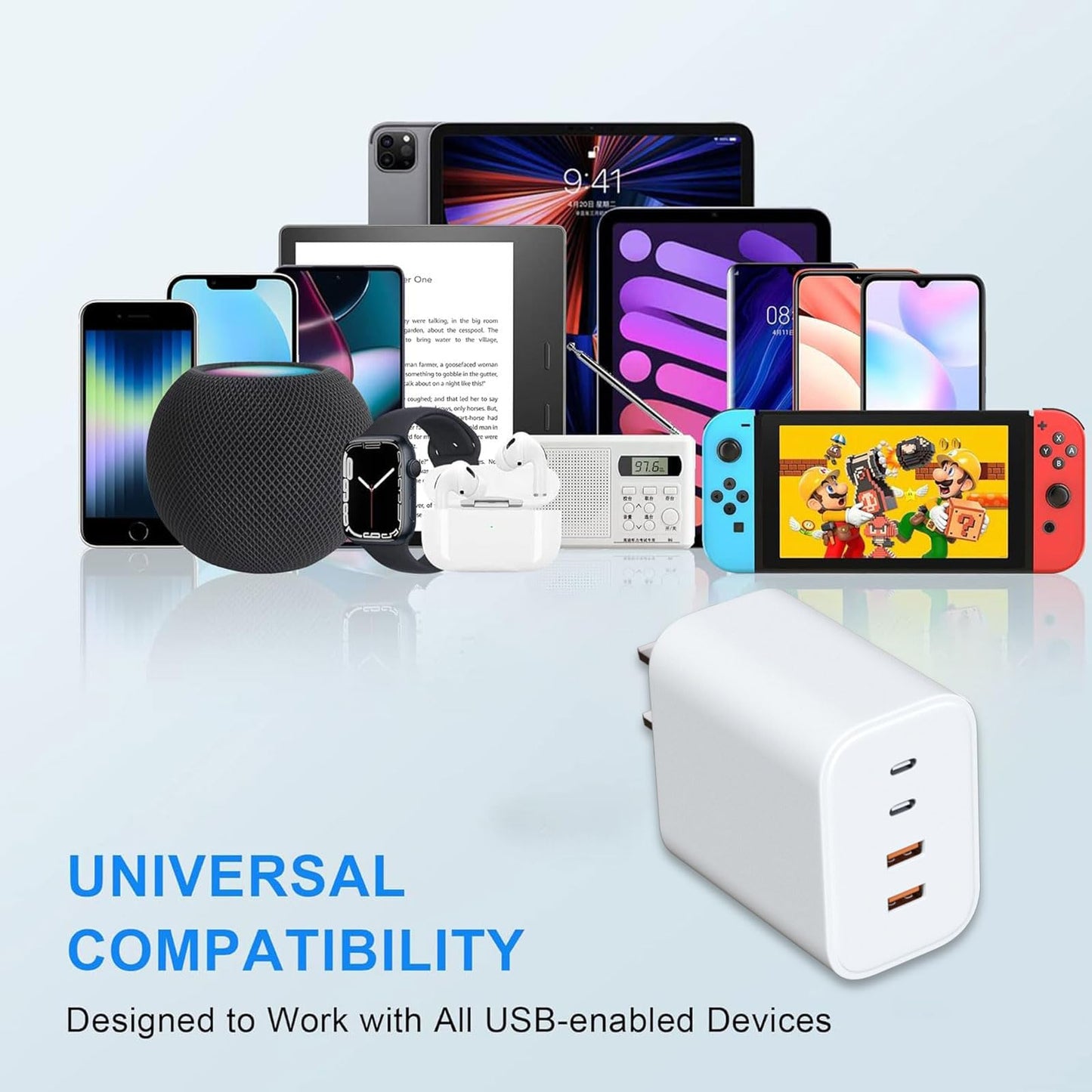 USB c Charger,wall Charging Adapter,USB Charger Block Multiple Ports with C to C Cables for iPhone 16/16 Plus/16 Pro/16 Pro Max/iPhone 15/15 Plus/15