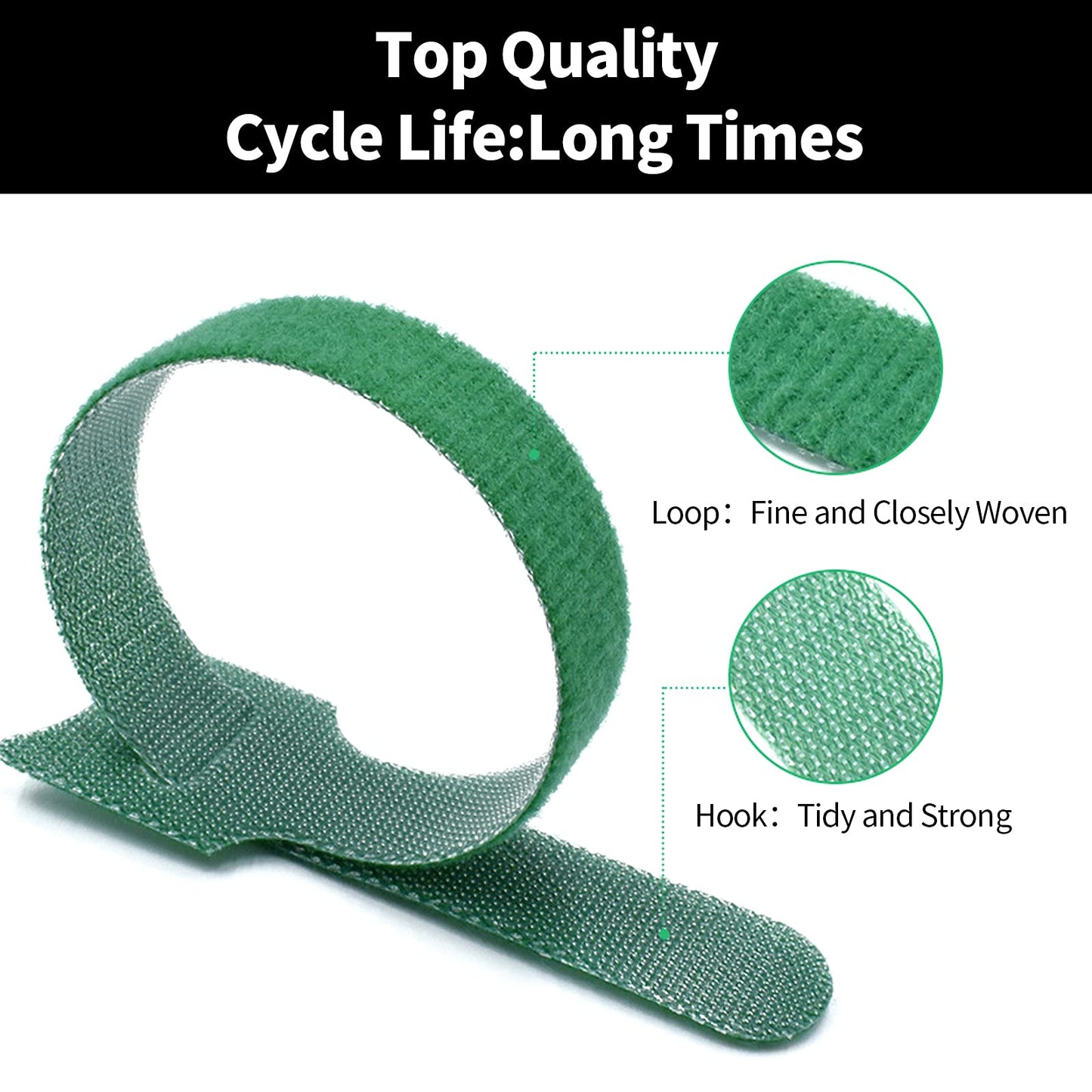 Luscinum 60Pack Reusable Fastening Cable Ties Cord Straps,Multi-Purpose Adjustable Management Organizer Kit with Hook and Loop for Office Home TV