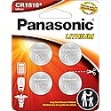 Panasonic CR1616 3.0 Volt Long Lasting Lithium Coin Cell Batteries in Child Resistant, Standards Based Packaging, 4-Battery Pack