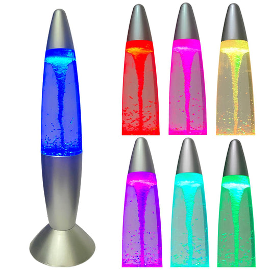14” Tornado Lamp for Kids, Teens & Science Enthusiasts, LED Color Changing Twister Light for Bedrooms, Classrooms & Offices, USB/Battery Powered Water
