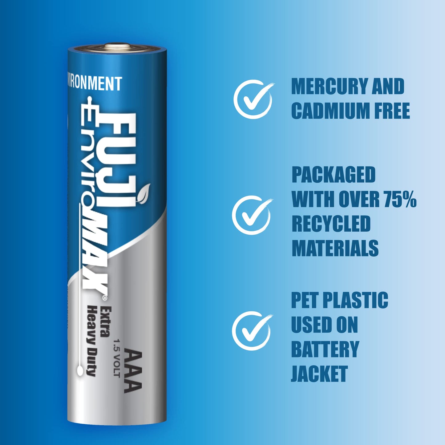 Fuji Batteries Enviromax AA Extra Heavy-Duty Batteries (20 Pk)