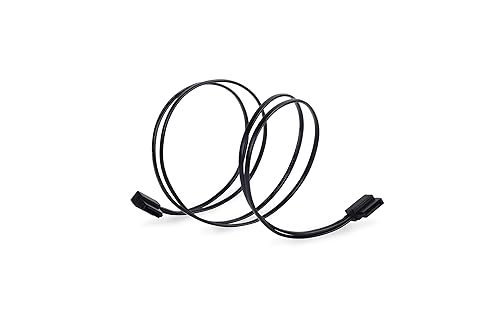 SilverStone Technology CP11B-500 500mm (19.6 in.) Ultra Thin 6Gb/s Lateral 90-Degree SATA Cable with Custom Low-Profile Connectors, SST-CP11B-500