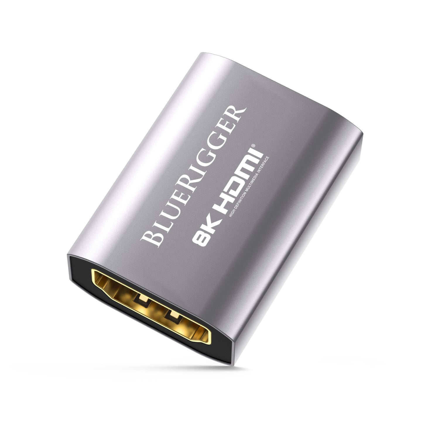 BlueRigger 8K HDMI Coupler - 1 Pack (8K 60Hz, 3D, Female to Female Adapter, 2.1 HDMI Extender, Union Connector) - Compatible with HDTV, Gaming