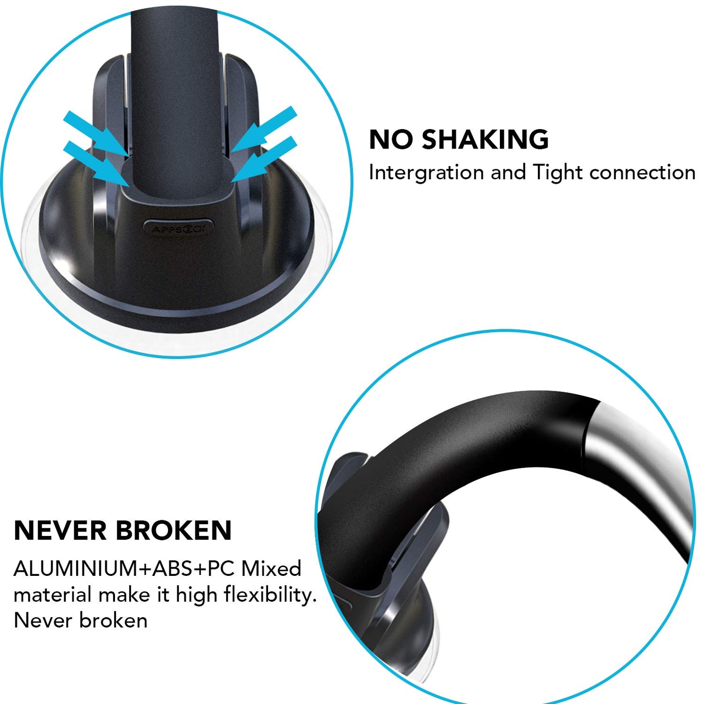 APPS2Car Magnetic Car Phone Holder Mount [6 Strong Magnets], Cell Phone Holder Car [Suction Cup], Phone Car Holder Mount [Windshield Dashboard] fit