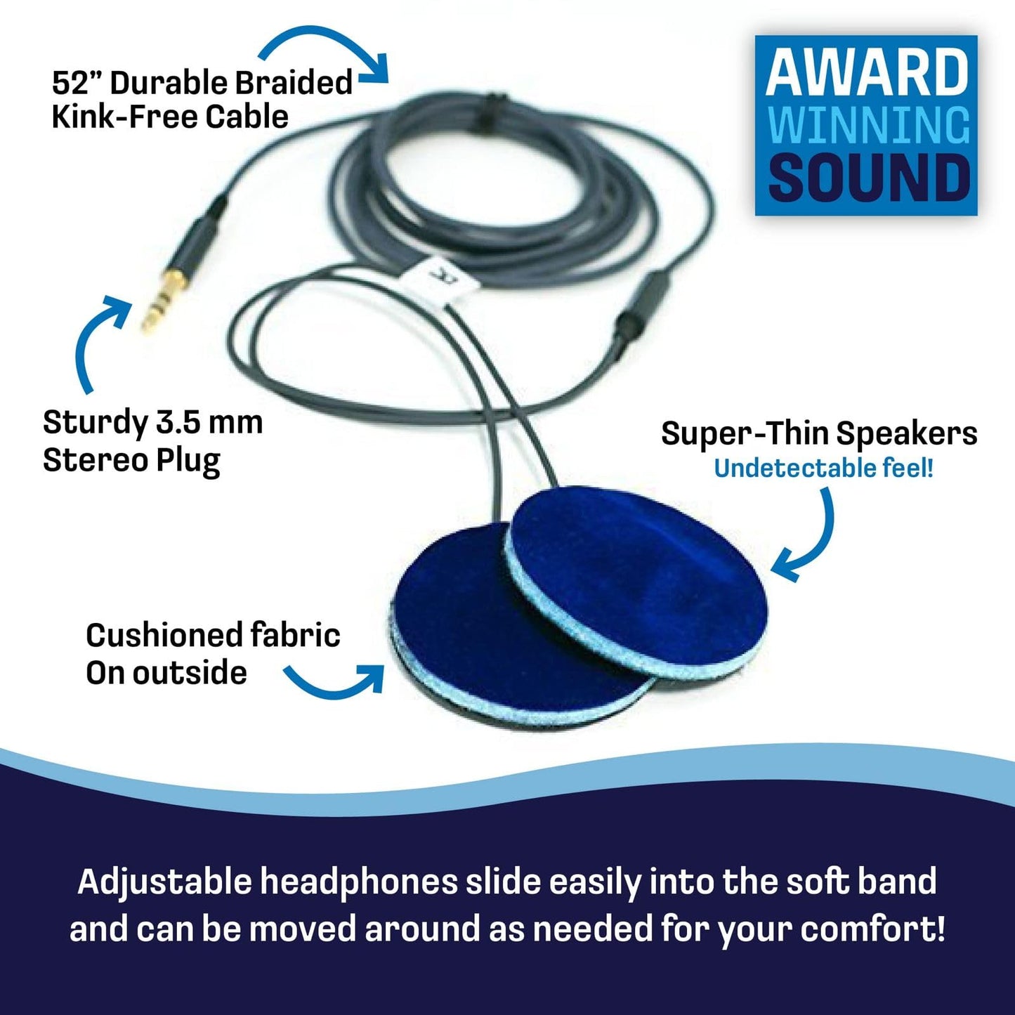 CozyPhones Over The Ear Headband Headphones - Kids Headphones Volume Limited with Thin Speakers & Super Soft Fleece Headband - Fox