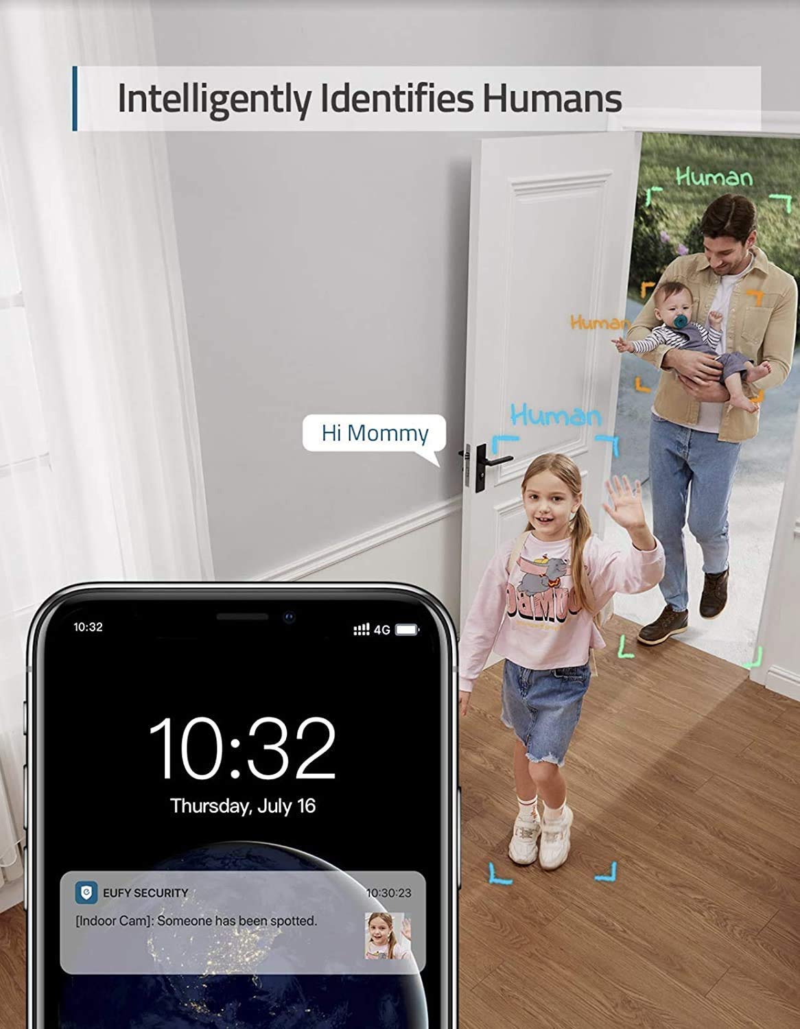 eufy Security, 2K Indoor Cam 2-Cam Kit, Plug-in Security Indoor Camera with Wi-Fi, IP Camera, Human and Pet AI, Works with Voice Assistants, Two-Way