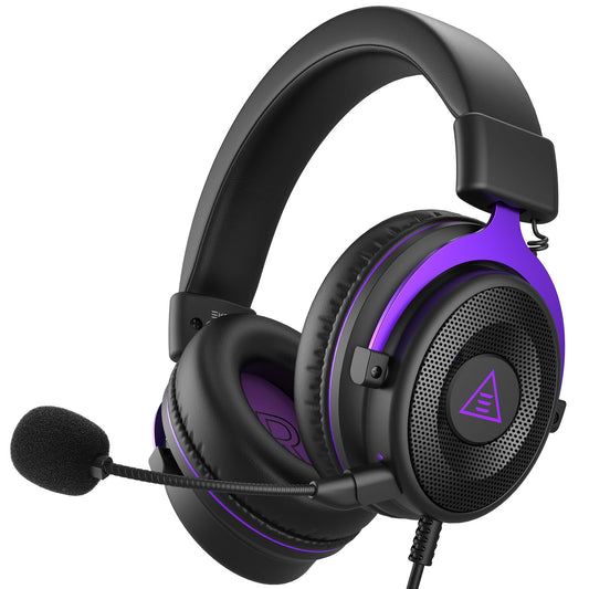 EKSA E900 Headset with Microphone for PC, PS4,PS5, Xbox - Detachable Noise Canceling Mic, 3D Surround Sound, Wired Headphone for Gaming, Computer