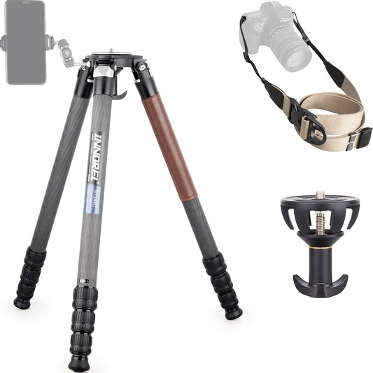 Carbon Fiber Tripod-INNOREL ST344C Professional Heavy Duty Camera Stand with 75mm Bowl Adapter Tube Leg 34.4mm, Max Load 77.2 lbs/35kg,Max Height 63