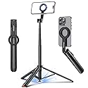 UBeesize 70" Auto-Open Magnetic Tripod for iPhone, MagSafe Selfie Stick with Remote, Portable Phone Stand for Recording, Travel and Vlogging