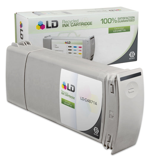 LD Products Remanufactured Ink Cartridge Replacement for HP 80 C4871A (Black) Compatible with HP Printer Models DesignJet 1050C 1050C Plus 1055CM